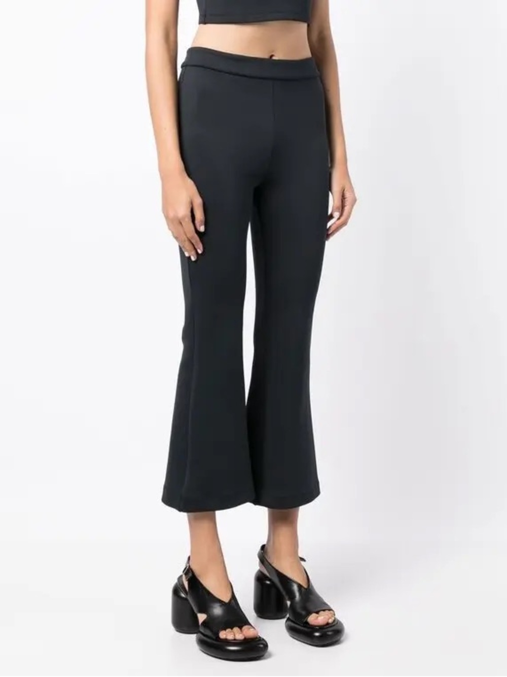 Cynthia Rowley Black Cropped Flare Pants